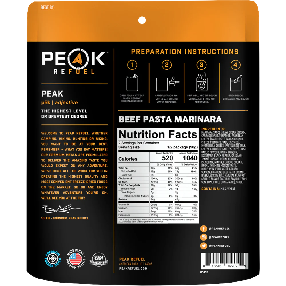 Beef Pasta Marinara