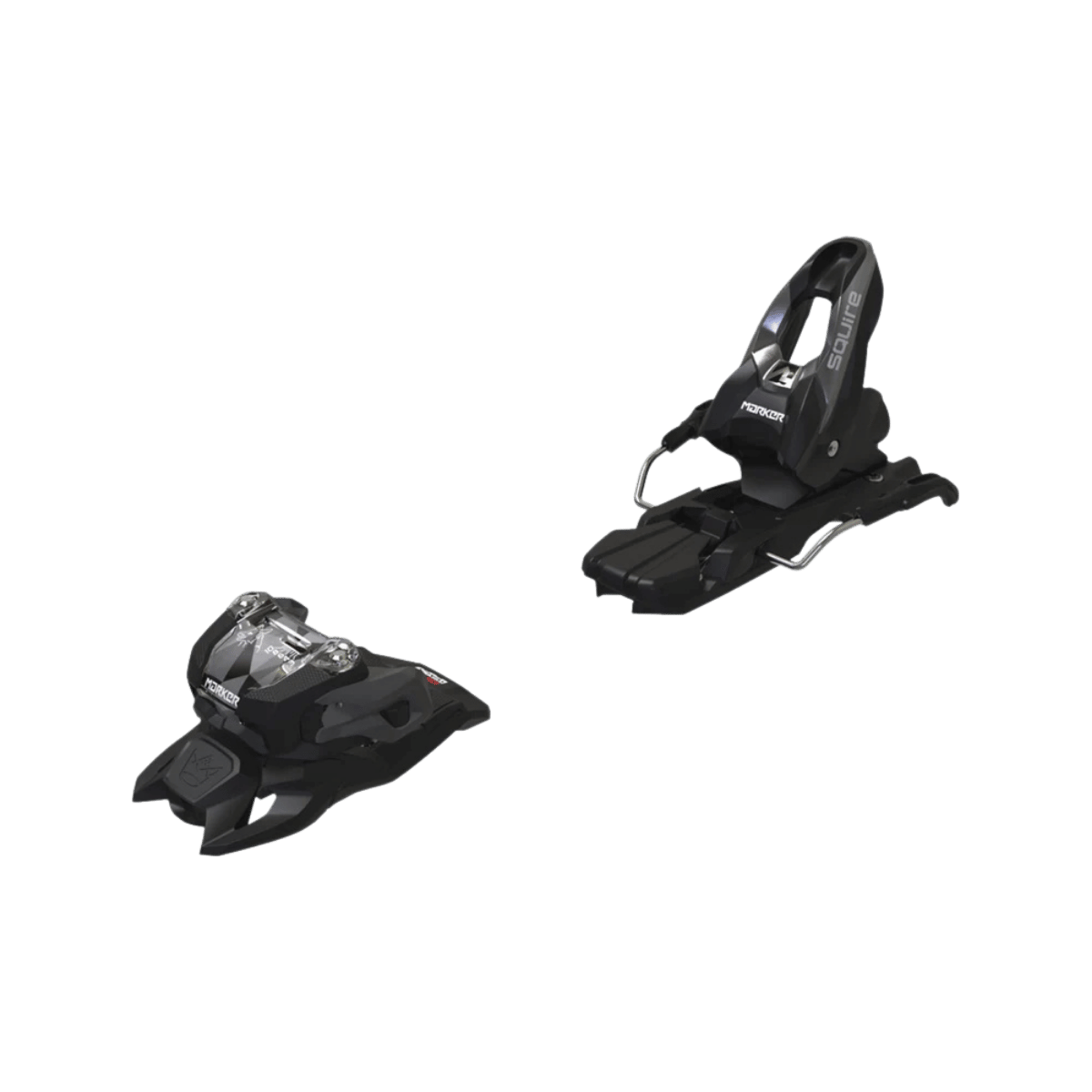 MARKER SQUIRE 10 BINDINGS 100MM - BLACK/ANTHRACIT - SIDE FRONT VIEW