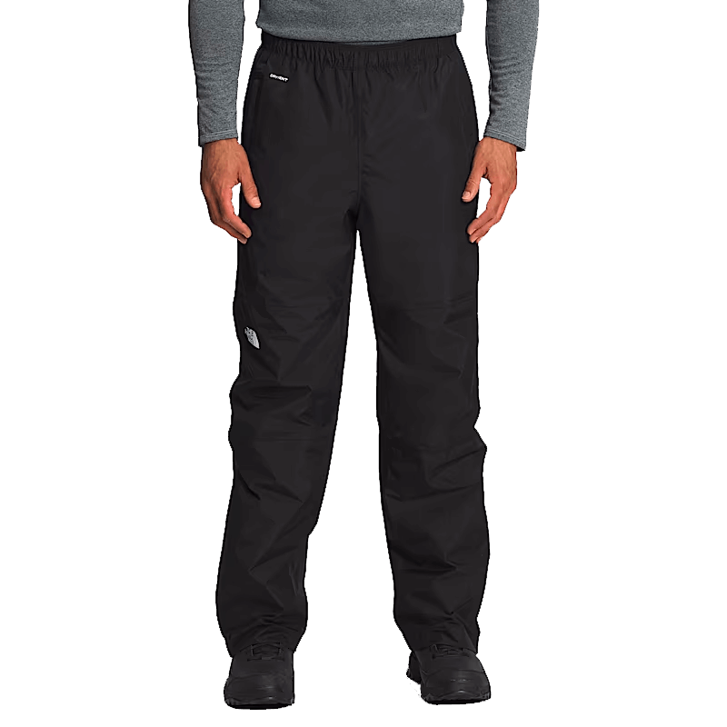 THE NORTH FACE MEN'S ANTORA RAIN PANTS - BLACK FRONT
