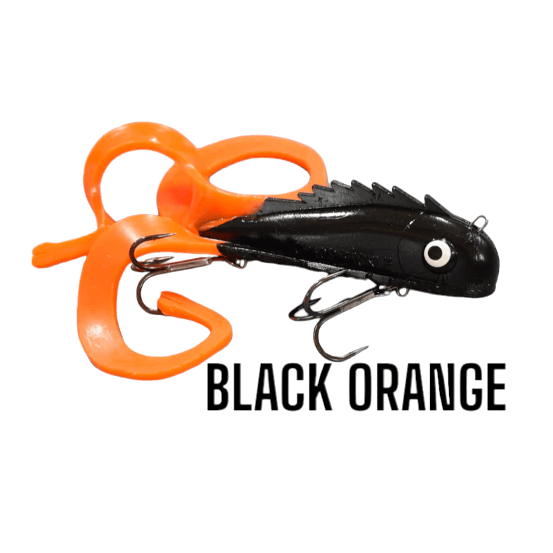 MINI MEDUSSA SWIM BAIT BLACK ORANGE
