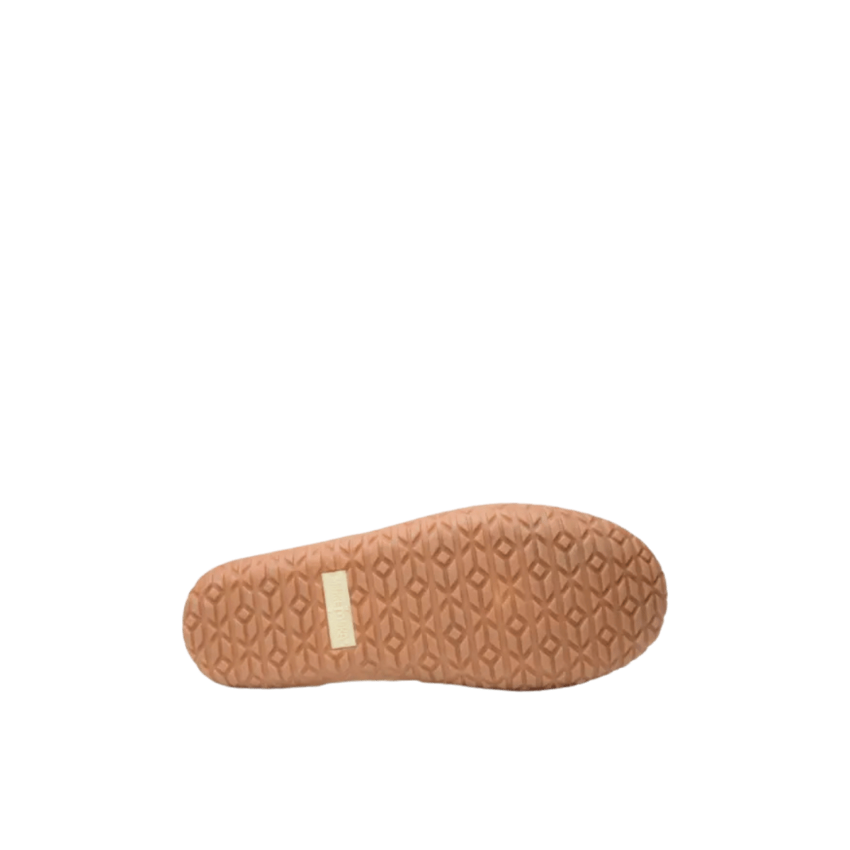 MINNETONKA TILDEN SUEDE SLIP-ON - AUTUMN BROWN - BOTTOM SOLE VIEW