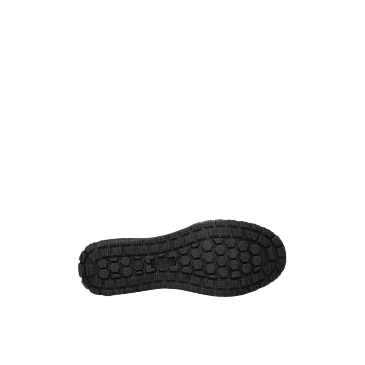 MINNETONKA EMERSON SUEDE SLIP-ON- BLACK - BOTTOM SOLE VIEW