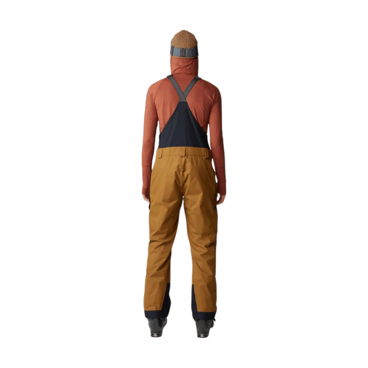 MOUNTAIN HARDWEAR MEN'S FIREFALL BIB - GOLDEN BROWN - BACK VIEW