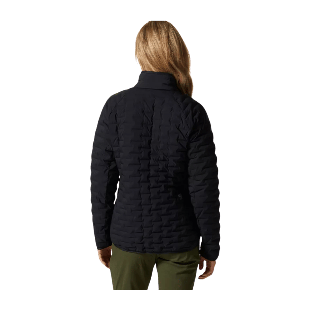 MOUNTAIN HARDWEAR WOMEN'S STRETCHDOWN LIGHT JACKET - BLACK - BACK VIEW