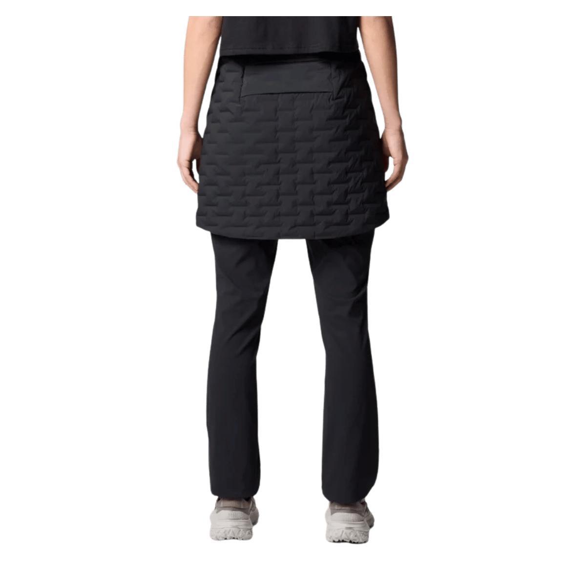 MOUNTAIN HARDWEAR WOMEN'S STRETCHDOWN SKIRT - BLACK - BACK VIEW