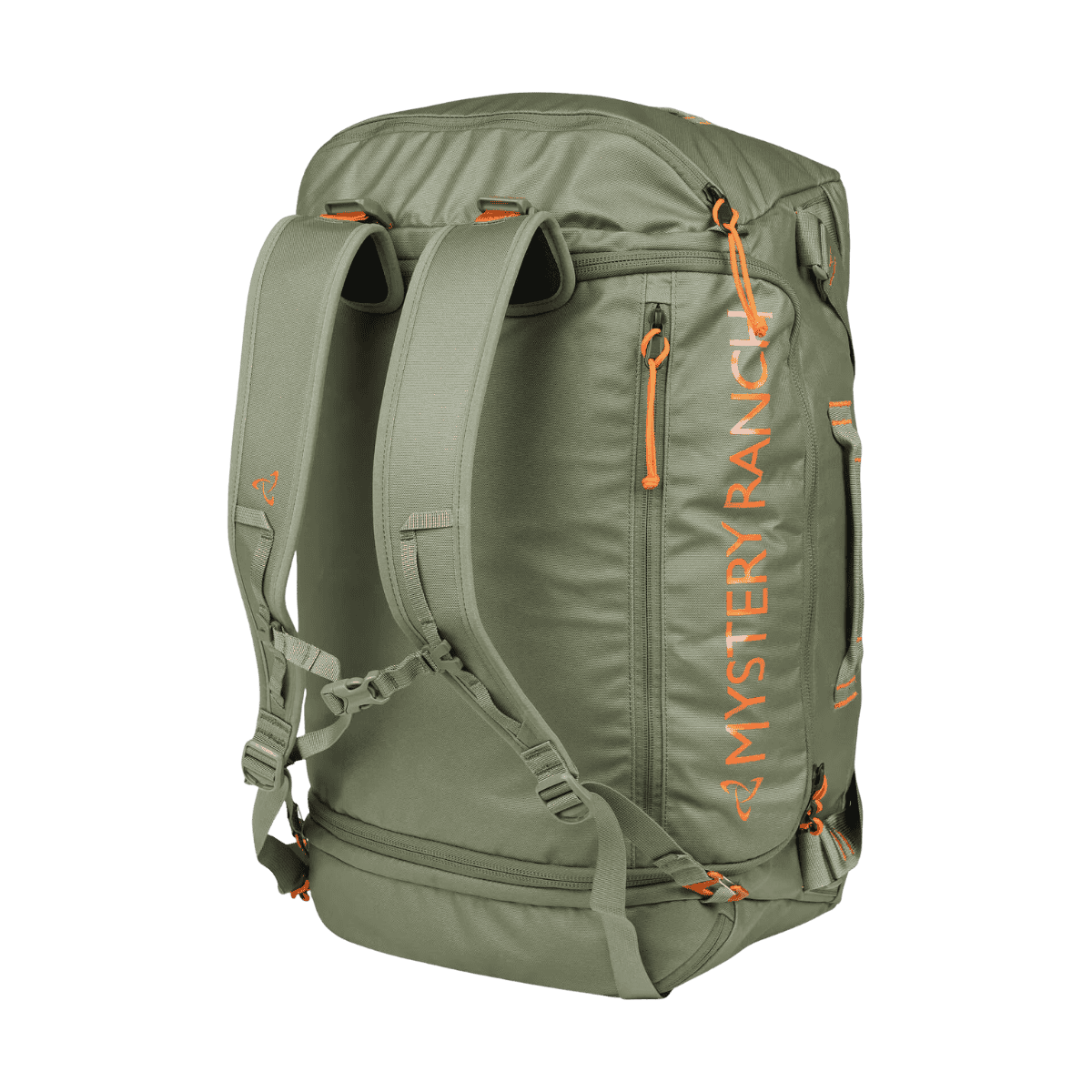 MYSTERY RANCH MISSION DUFFEL BAG 55L - PONDEROSA - BACK VIEW