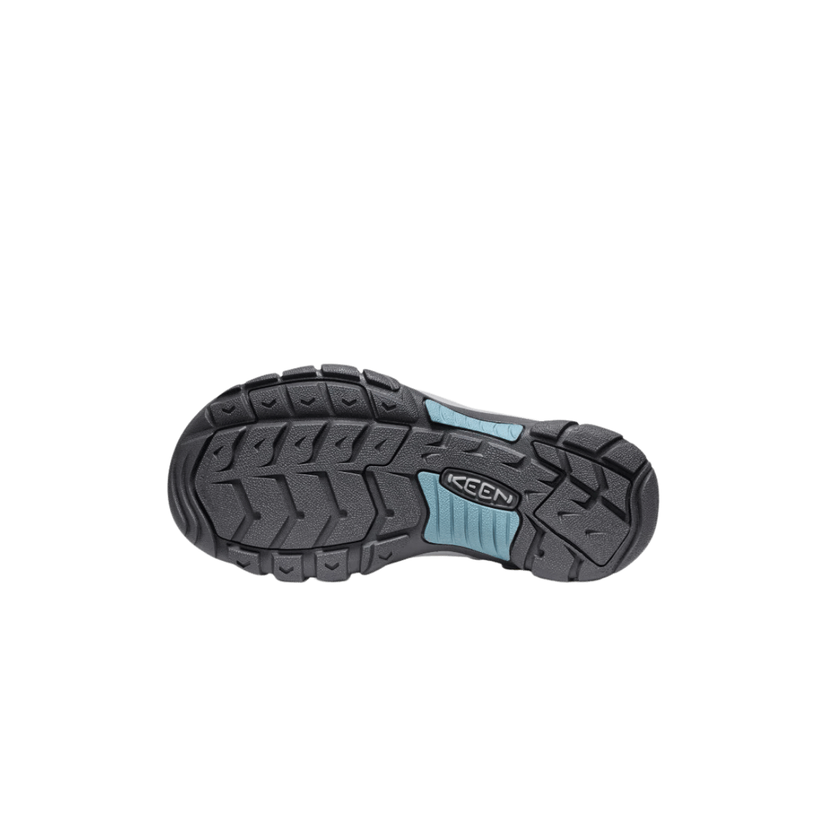 KEEN WOMEN'S NEWPORT H2 SANDAL NAVY/MAGNET OUTSOLE VIEW