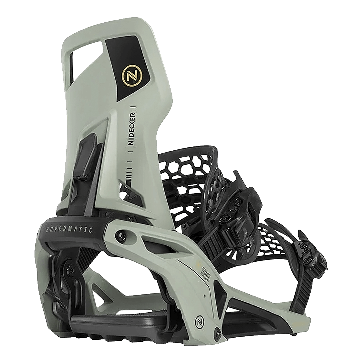 NIDECKER OG SUPERMATIC SNOWBOARD BINDINGS MINT COLOR