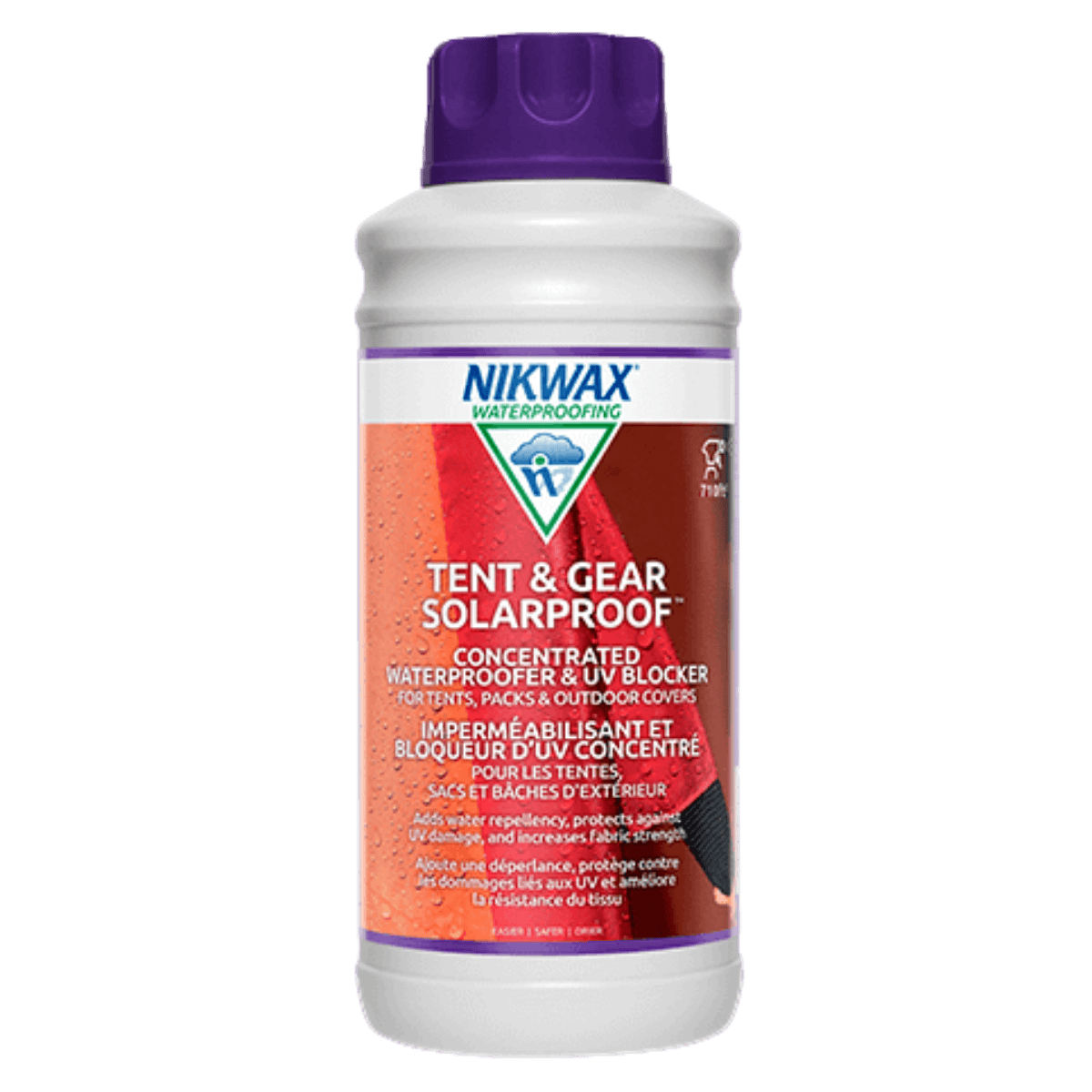 NIKWAX TENT & GEAR SOLAR PROOF CONCENTRATED - 10OZ MP12 - FRONT VIEW