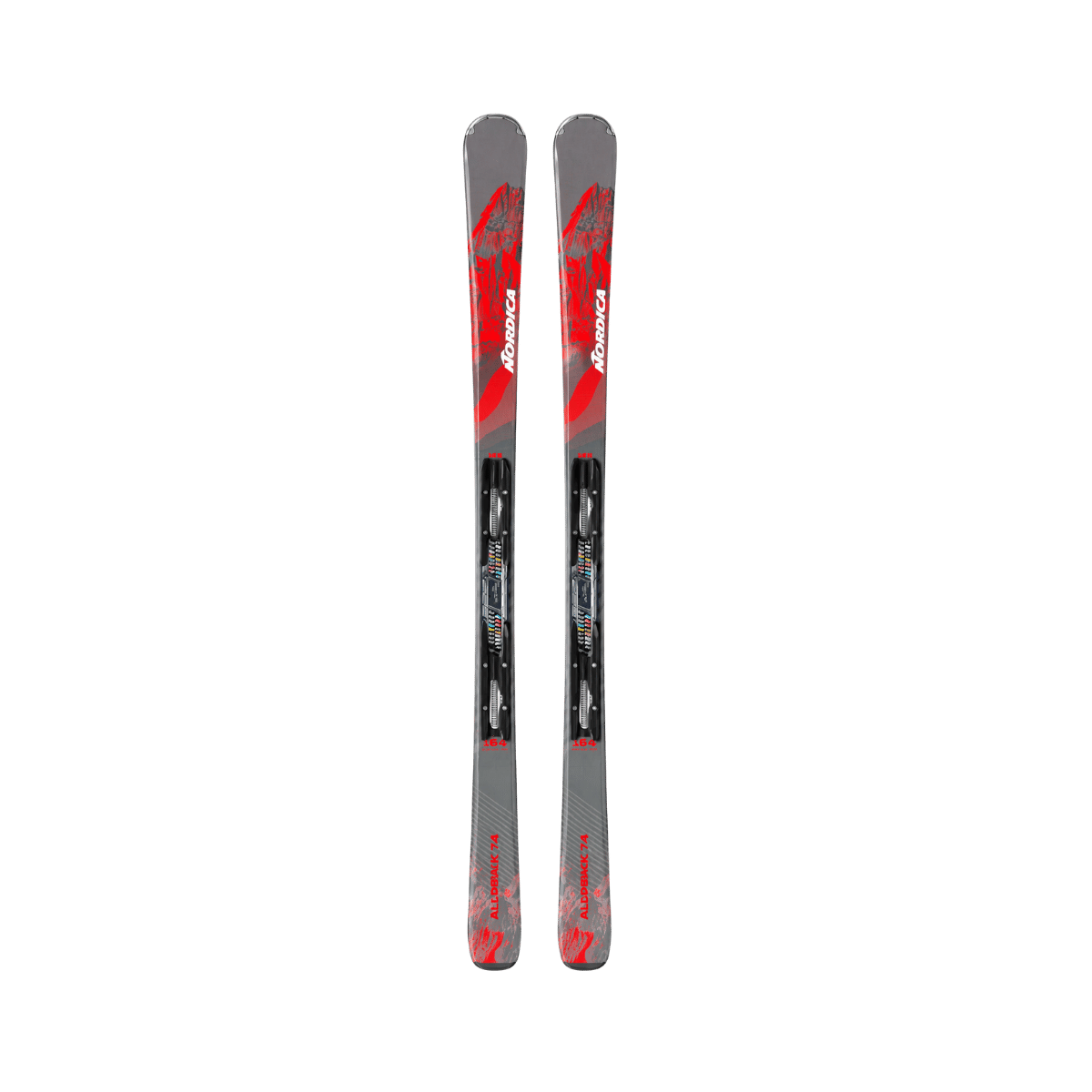 NORDICA ALLDRIVE 74 + TP2 10 2022 2023 GREY RED