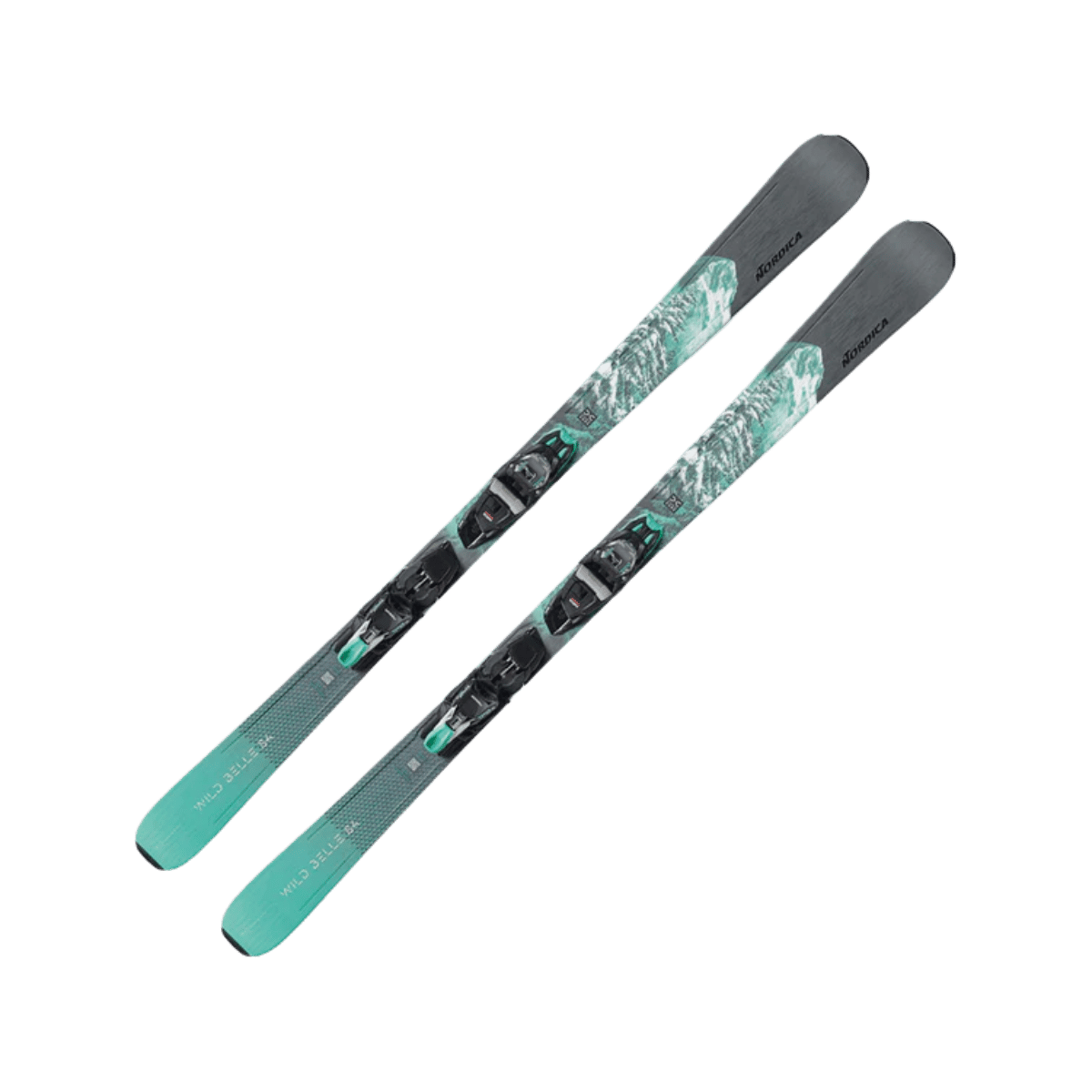 NORDICA W WILD BELLE DC 84 W/TP2 11 BLACK TEAL