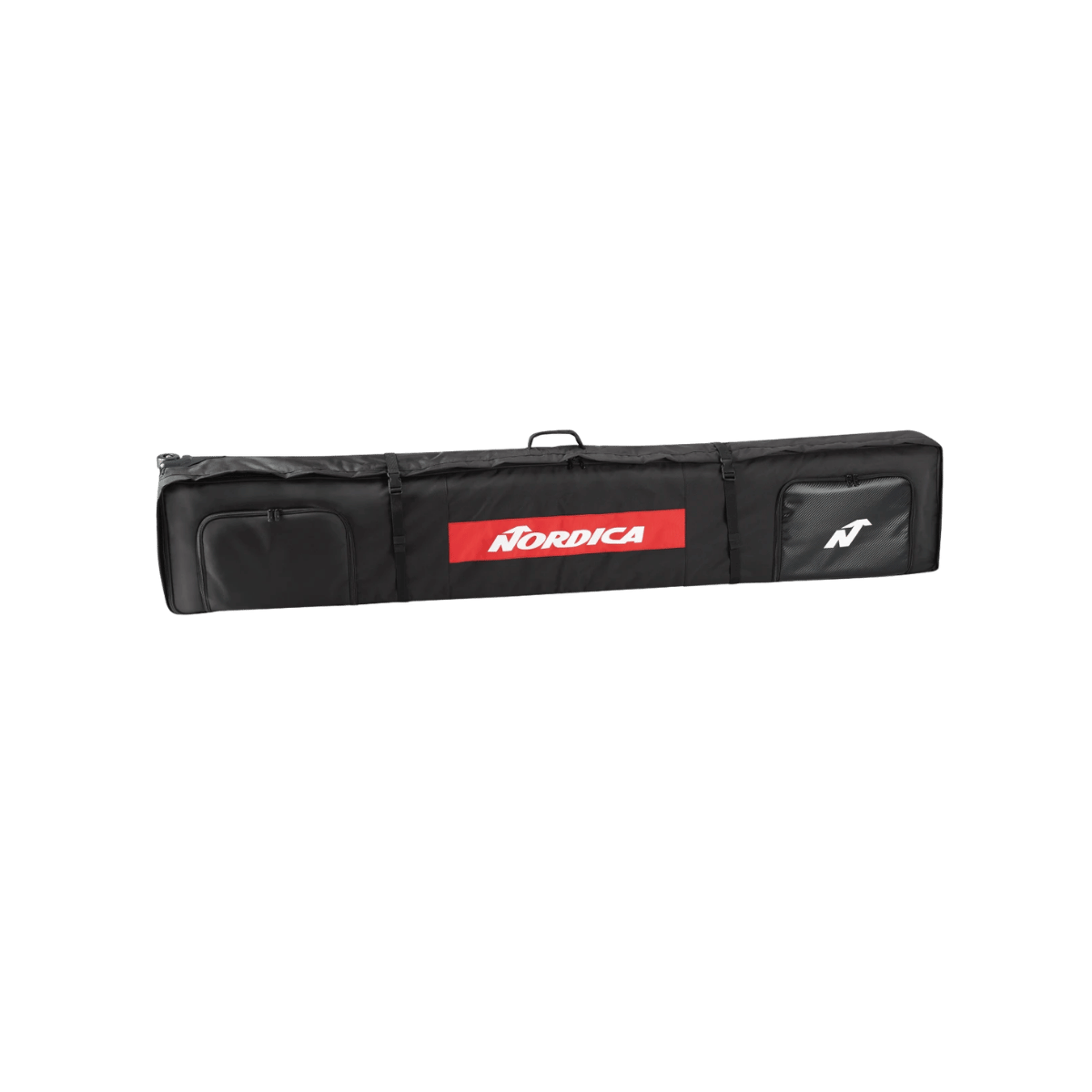 NORDICA DOUBLE ROLLER SKI BAG - BLACK/WHITE/RED