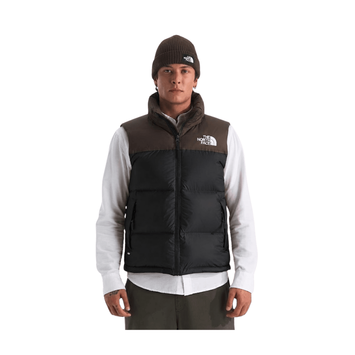 NORTH FACE 1996 RETRO NUPTSE VEST- SEED/BLACK
