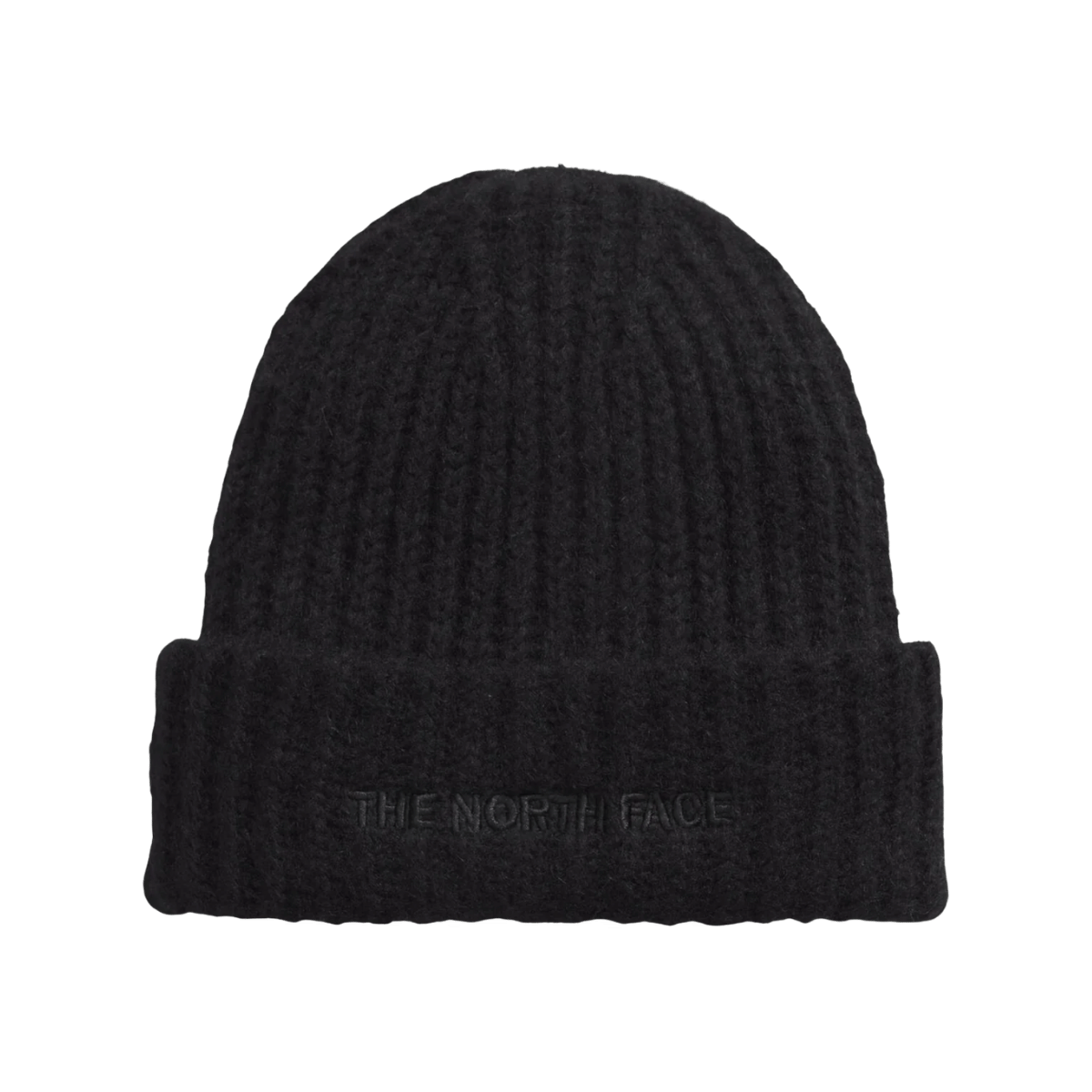 NORTH FACE FOHAIR CABIN BEANIE - TNF BLACK, FRONT LOGO