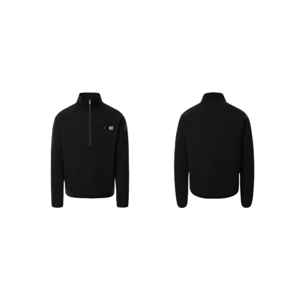 NORTH FACE GORDON LYONS 1/4 ZIP TNF BLACK HEATHER