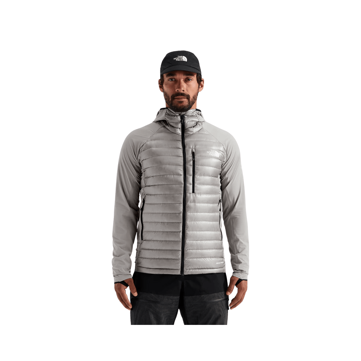 NORTH FACE SUMMIT BREITHORN HYBRID HOODIE- STONE SLAB