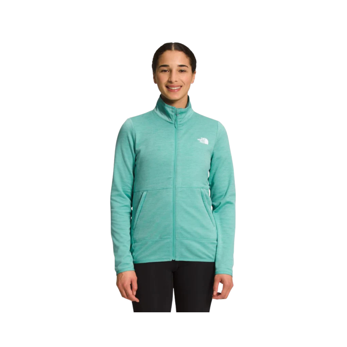 NORTH FACE W CANYONLANDS FULL ZIP WASABI HEATHER