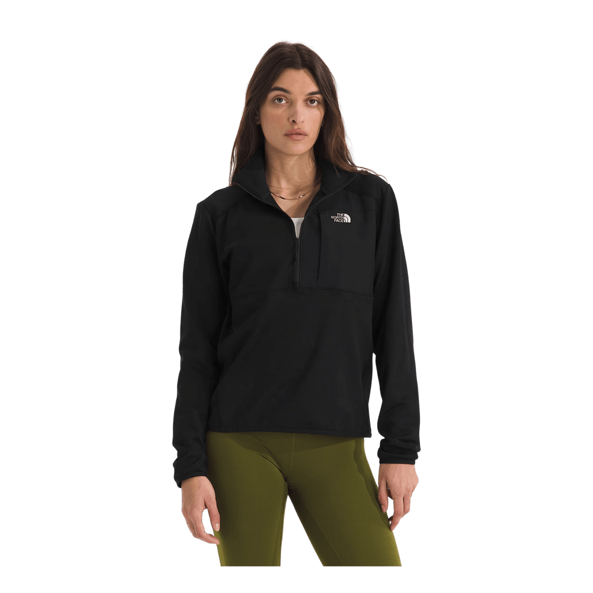 NORTH FACE W PERFORMANCE FLEECE 1/4 ZIP TNF BLACK