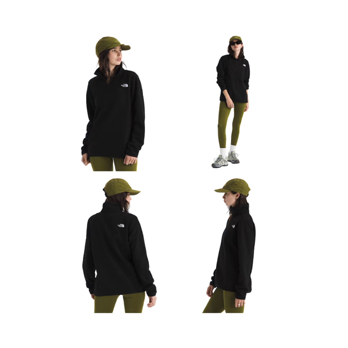 NORTH FACE W TKA GLACIER 1/4 ZIP TNF BLACK