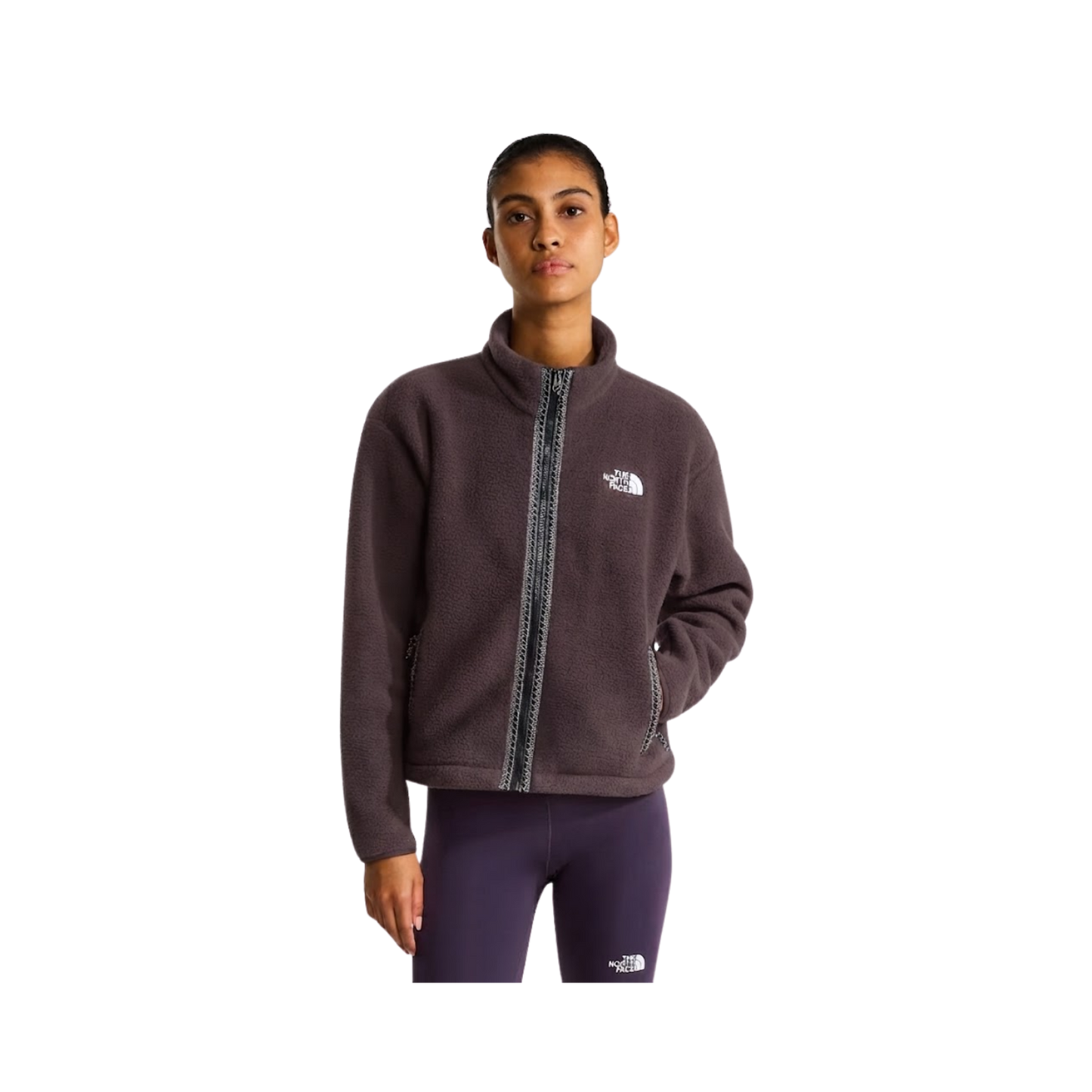 NORTH FACE W TNF FLEESKI FULL ZIP JKT GROUNDED PLUM