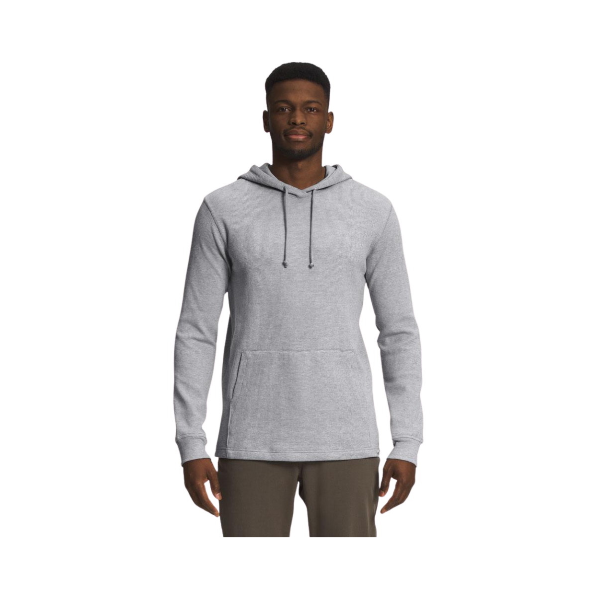 NORTH FACE WAFFLE HOODIE MELD GREY HEATHER