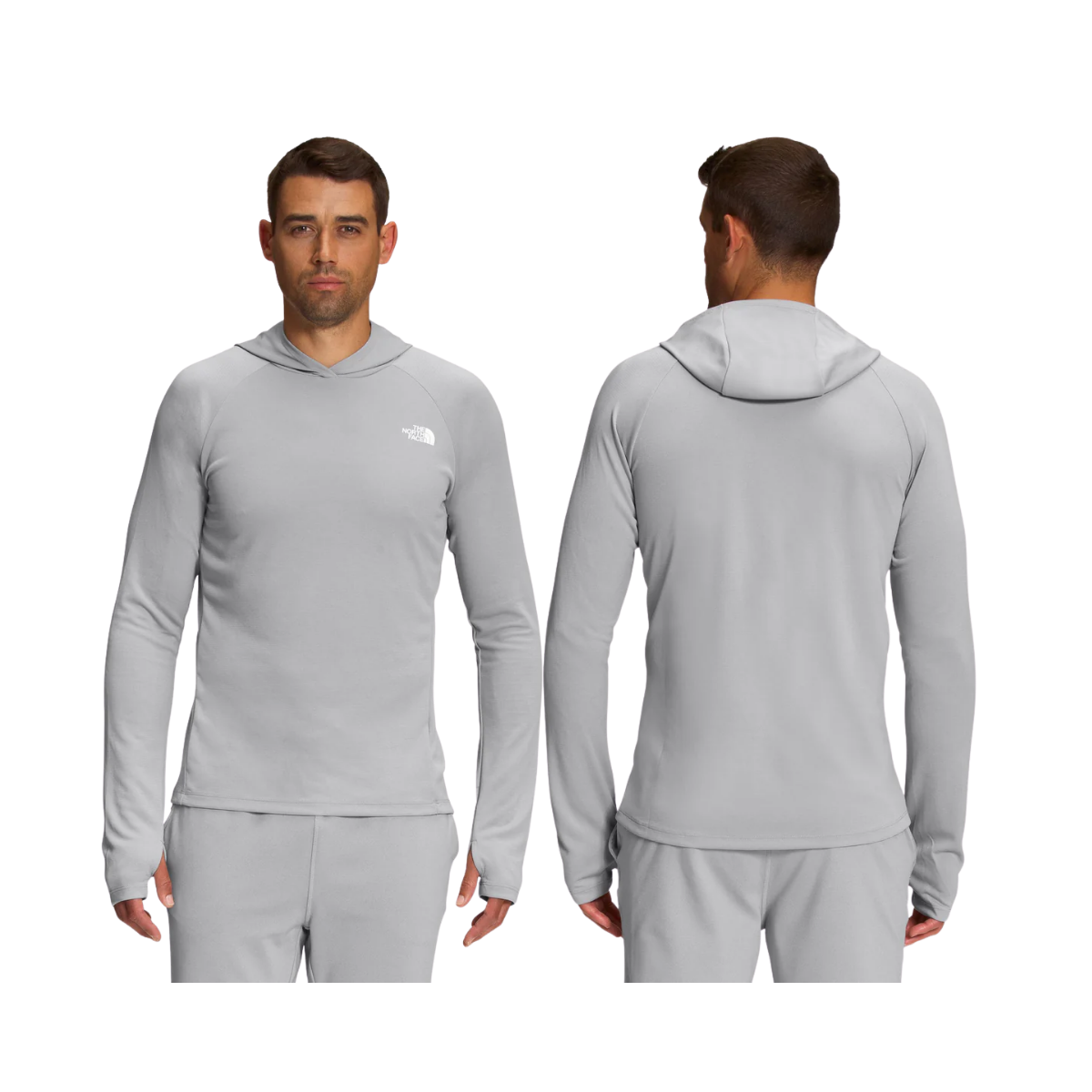NORTH FACE WANDER SUN HOODIE MELD GREY HEATHER