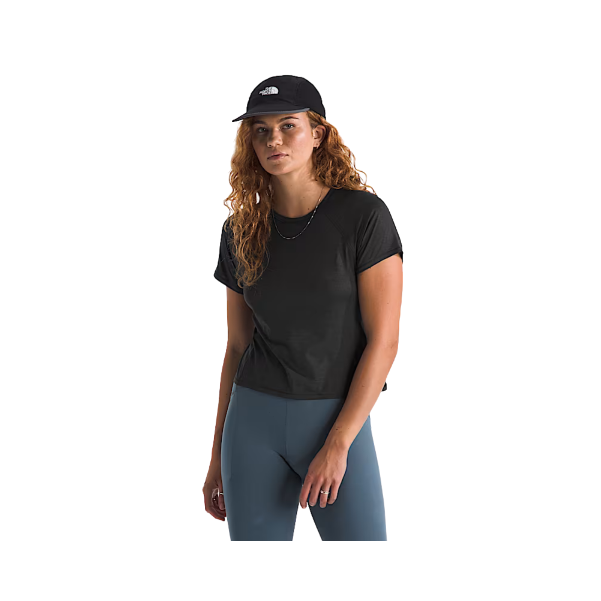 NORTH FACE WOMENS JAIDA S/S TEE TNF BLACK DARK HEATHER