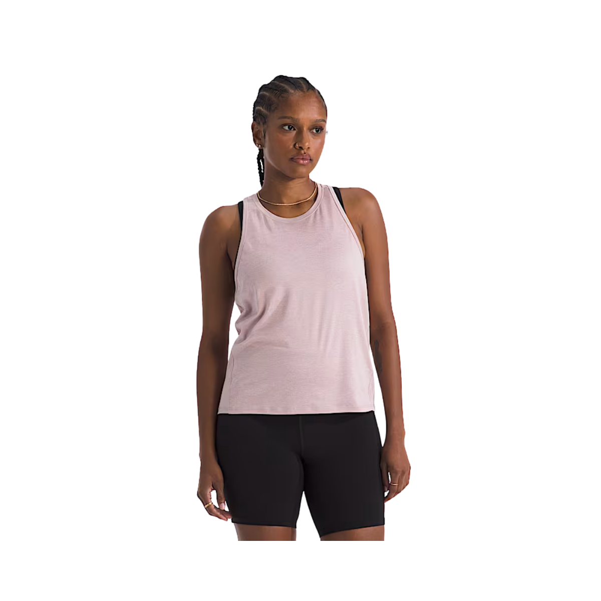 NORTH FACE WOMENS JAIDA TANK METAL PINK LIGHT HEATHER