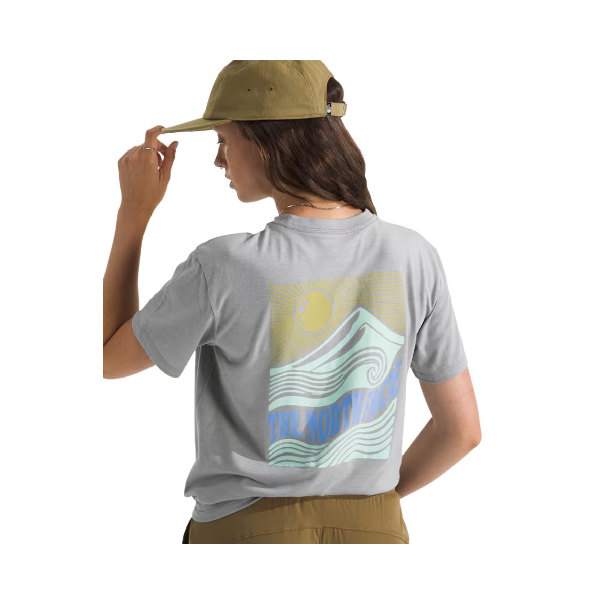 NORTH FACE WOMENS MOUNTAIN ESCAPE S/S TEE BACK VIEW