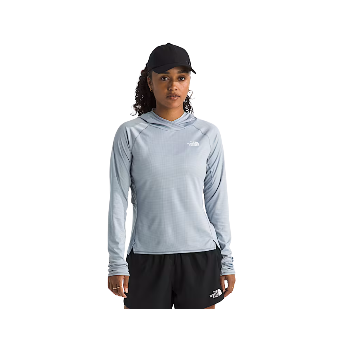 NORTH FACE WOMENS SUNRISER HOODIE FROST GREY
