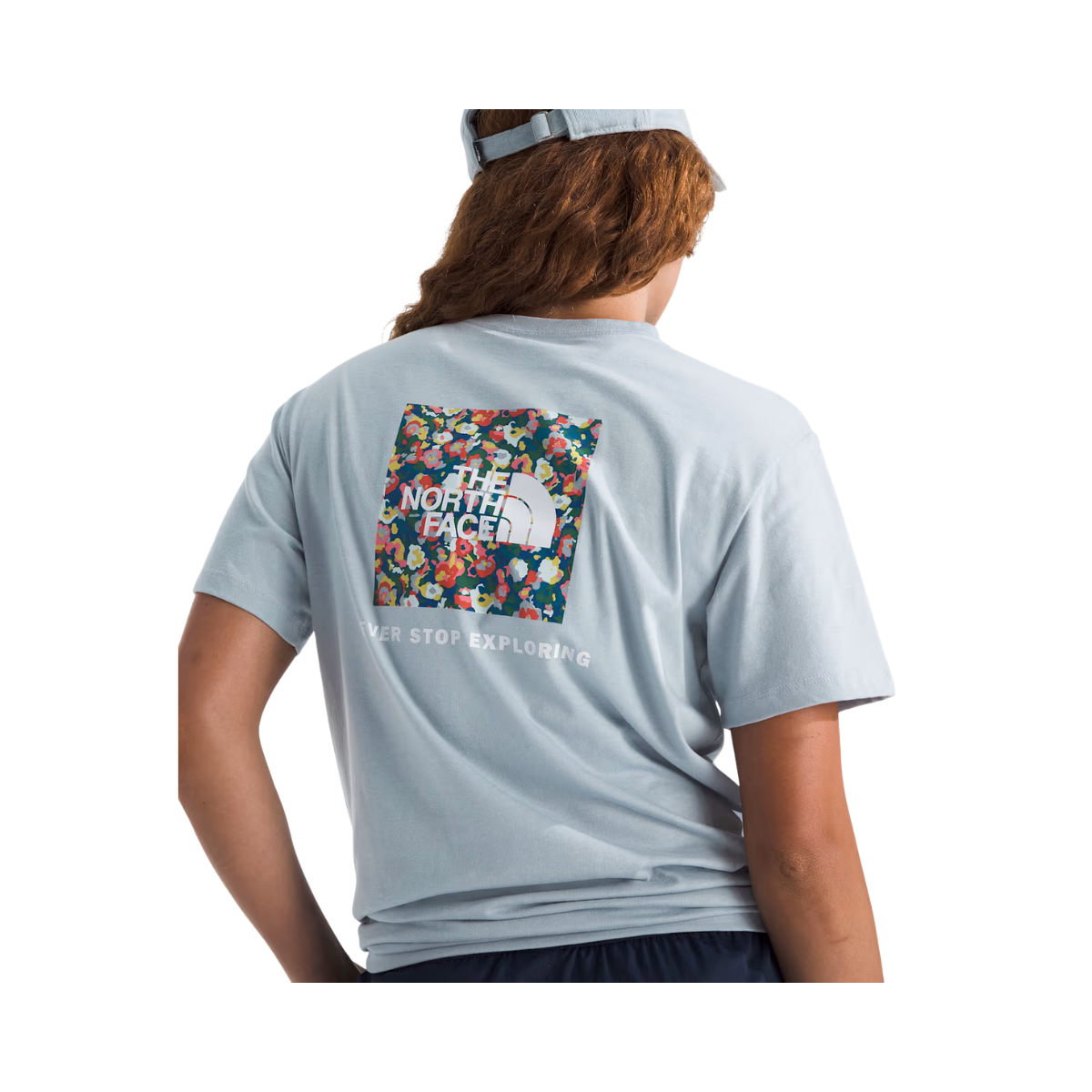NORTH FACE WOMENS WILDFLOWER RELAXED S/S TEE BACK VIEW