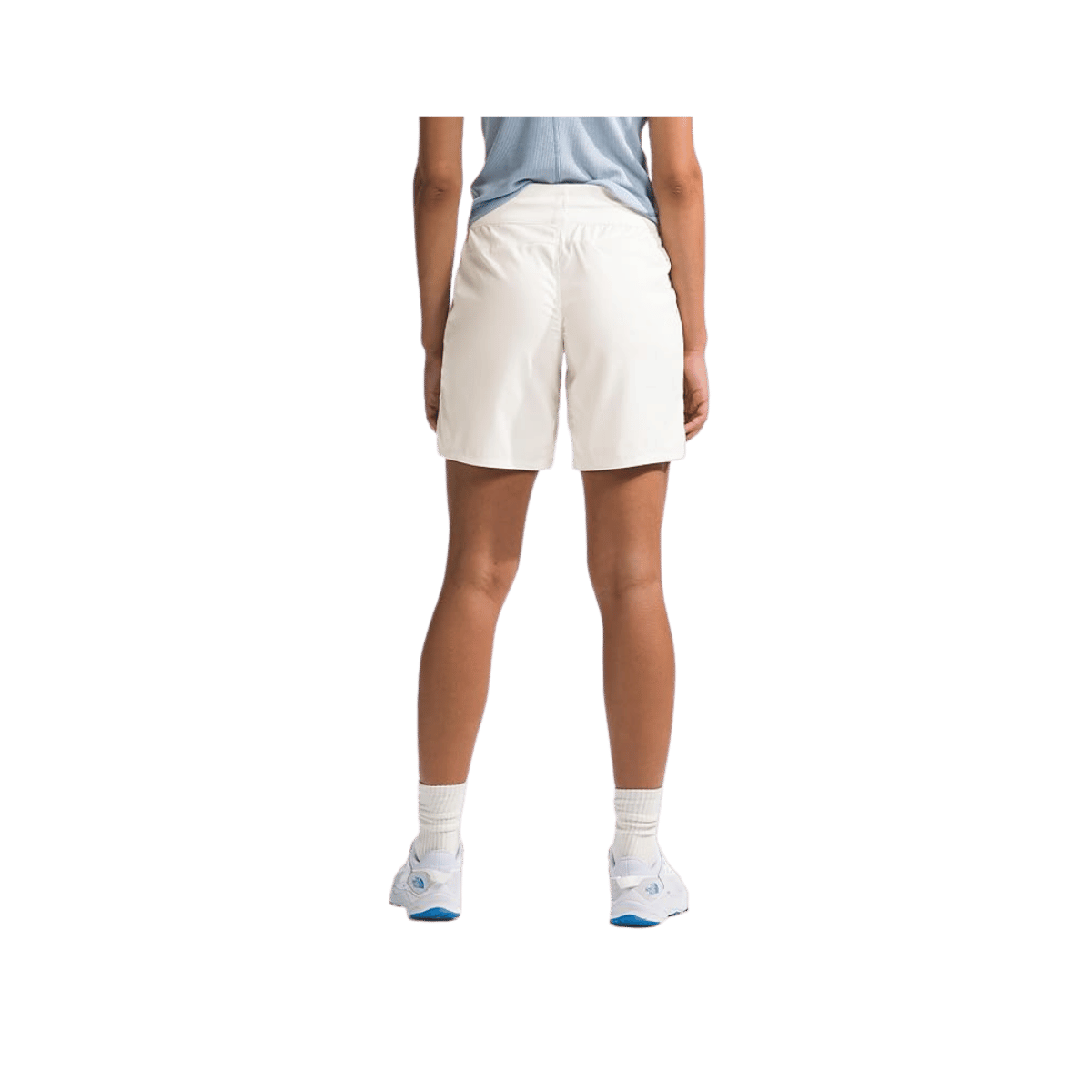 NORTH FACE WOMEN'S APHRODITE MOTION BERMUDA 8" - WHITE DUNE, BACK ANGLE, SM, MD, LG, XL