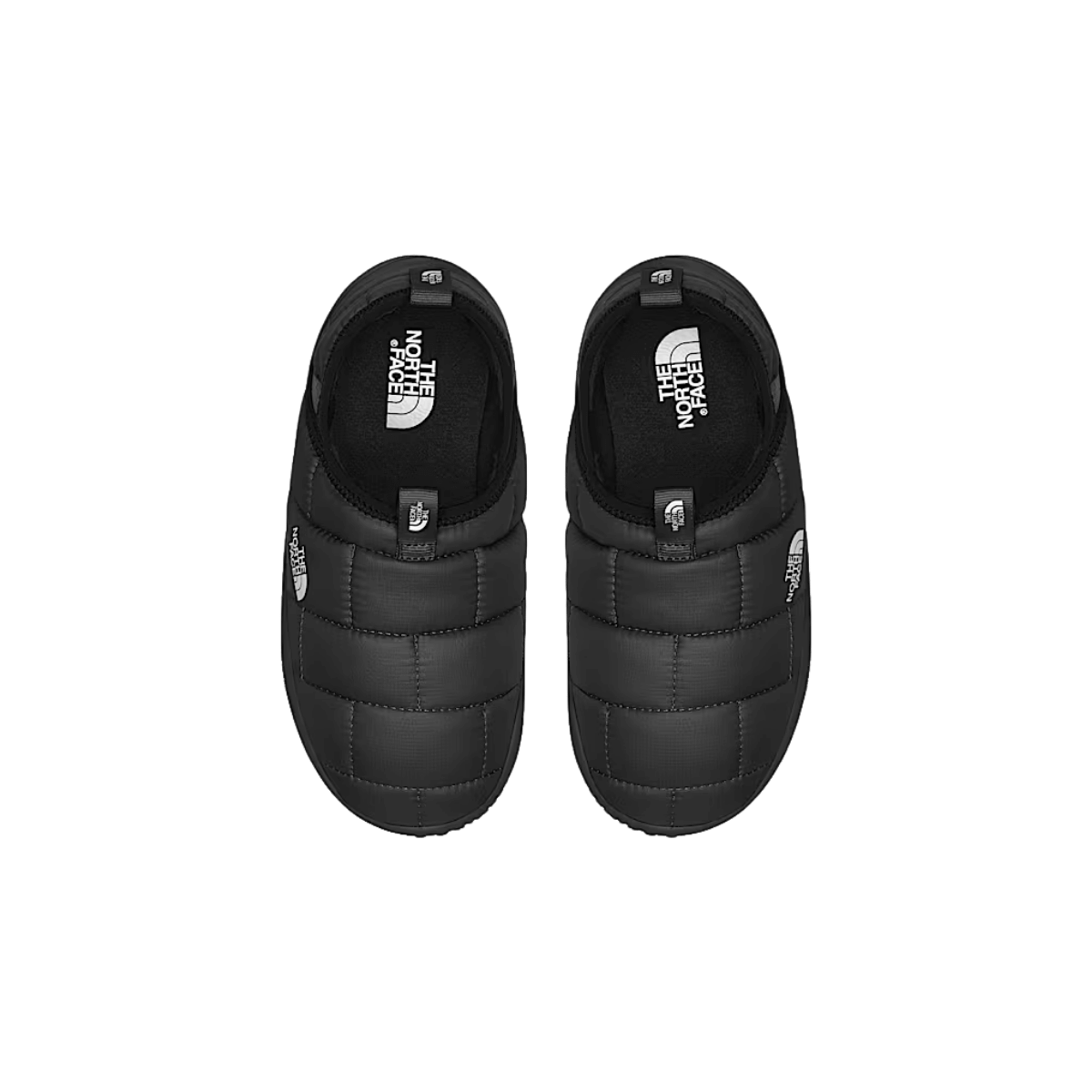 NORTH FACE YOUTH THERMOBALL TRACTION MULE II - TNF BLACK/TNF WHITE, TOP ANGLE, 04.0, 05.0, 06.0, 07.0
