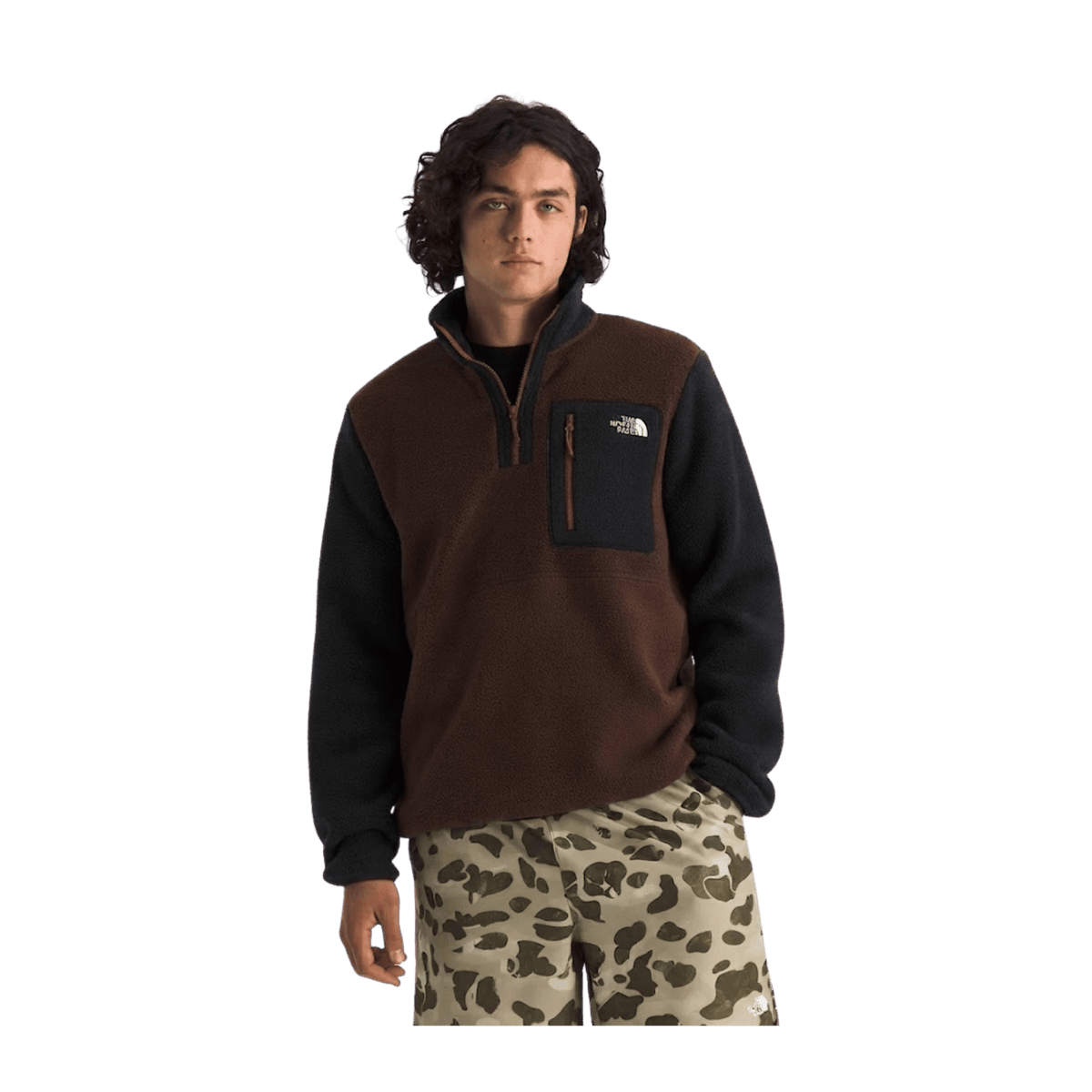 NORTH FACE YUMIORI QUATER ZIP- CHESTNUT/BROWN