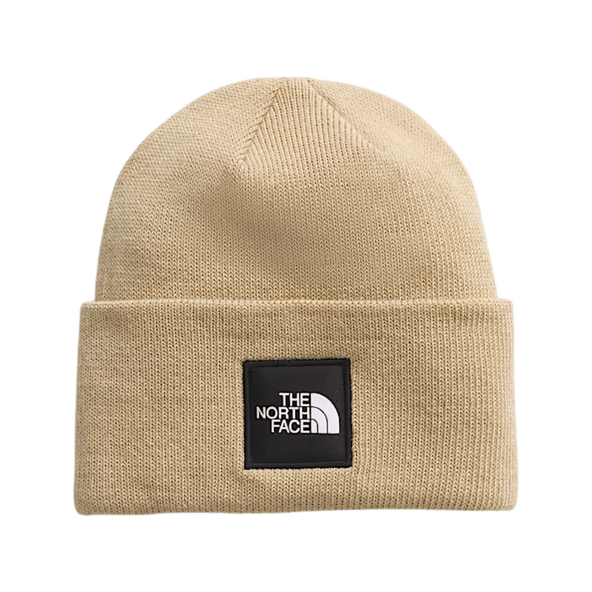 NORTHFACE BIG BOX BEANIE - KHAKI STONE FRONT
