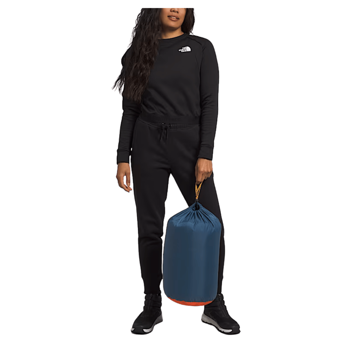 NORTHFACE WAWONA BED 20 CAMPING SLEEPING BAG - SHADY BLUE - FOLDED IN BAG