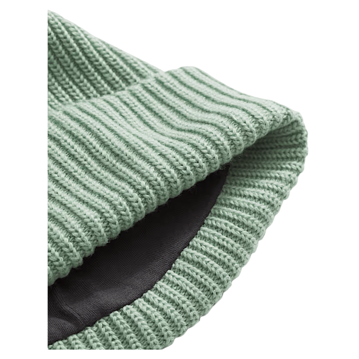 NORTHFACE KIDS SALTY LINED FLASHDRY BEANIE - SLATE MOSS - SIDE INSIDE VIEW