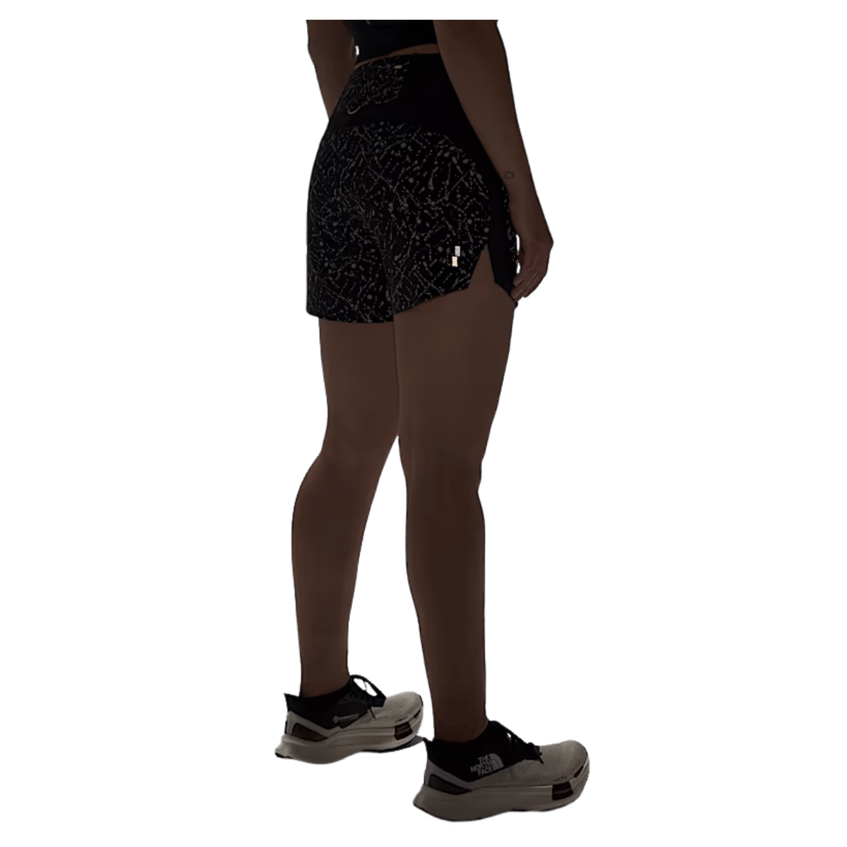 NORTHFACE WOMEN'S SUNRISER EXERCISE SHORT 4" W/ FLASHDRY TECHNOLOGY - SIDE VIEW WW