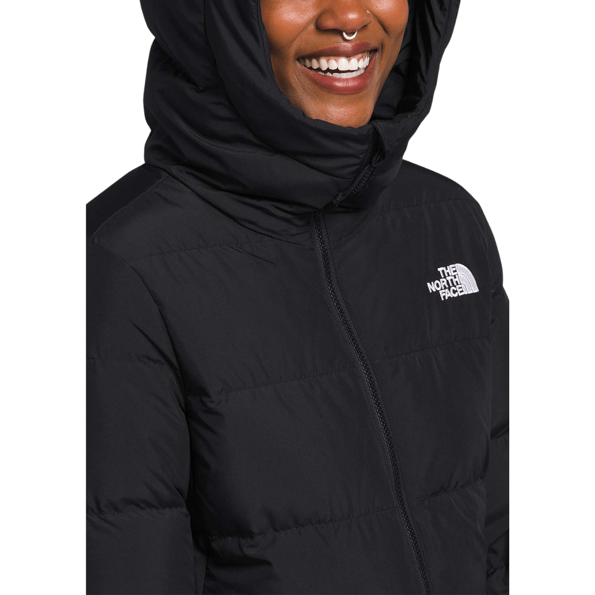 NORTHFACE WOMEN'S GOTHAM PARKA - TNF BLACK-NPF WW HOODIE