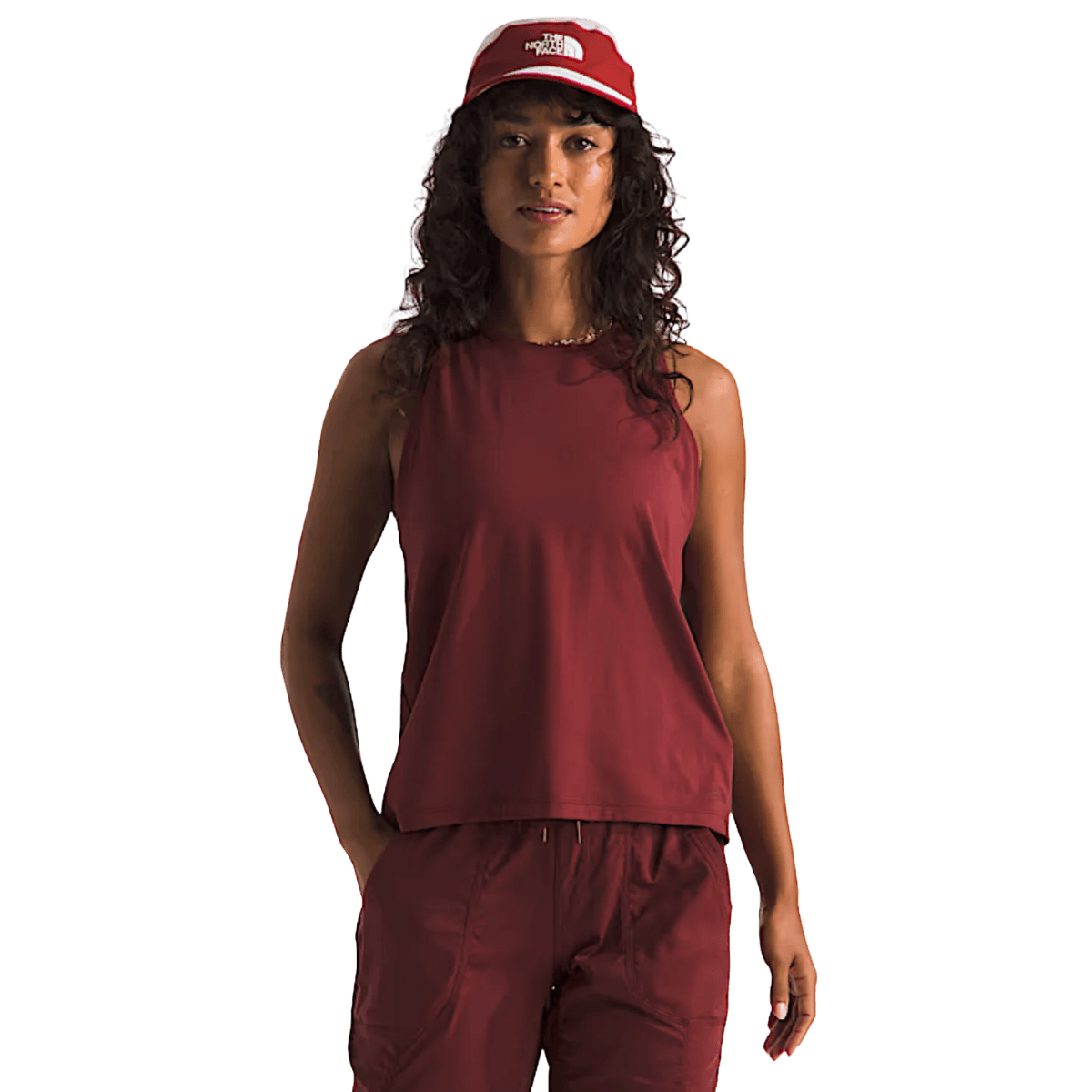 NORTHFACE WOMEN'S DUNE SKY STANDARD TANK - SUMAC WW FRONT