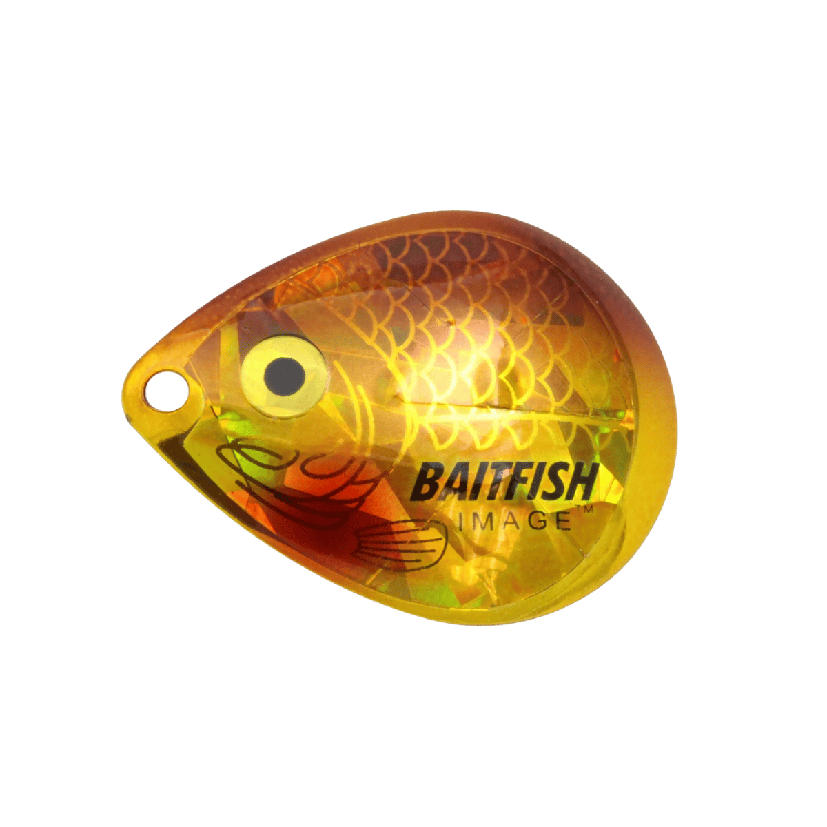 NORTHLAND BAITFISH-IMAGE CO BLADES 3/BAG #3- GOLDSHINER, FULL VIEW
