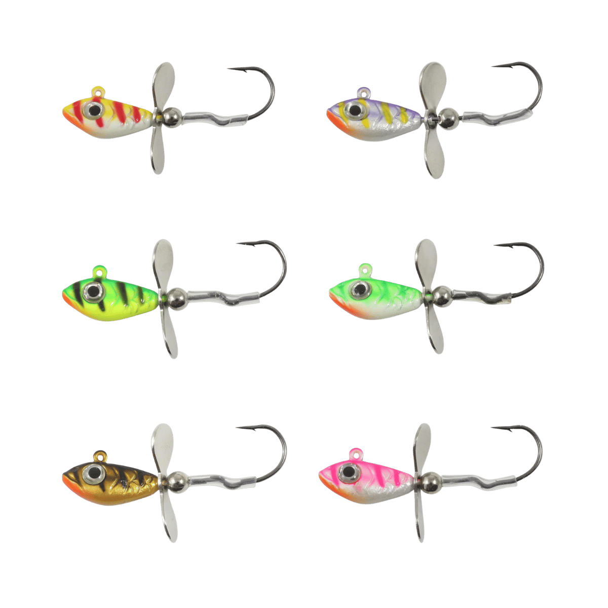 NORTHLAND WHISTLER JIG 6CD 1/16OZ ASSORTED IMAGE