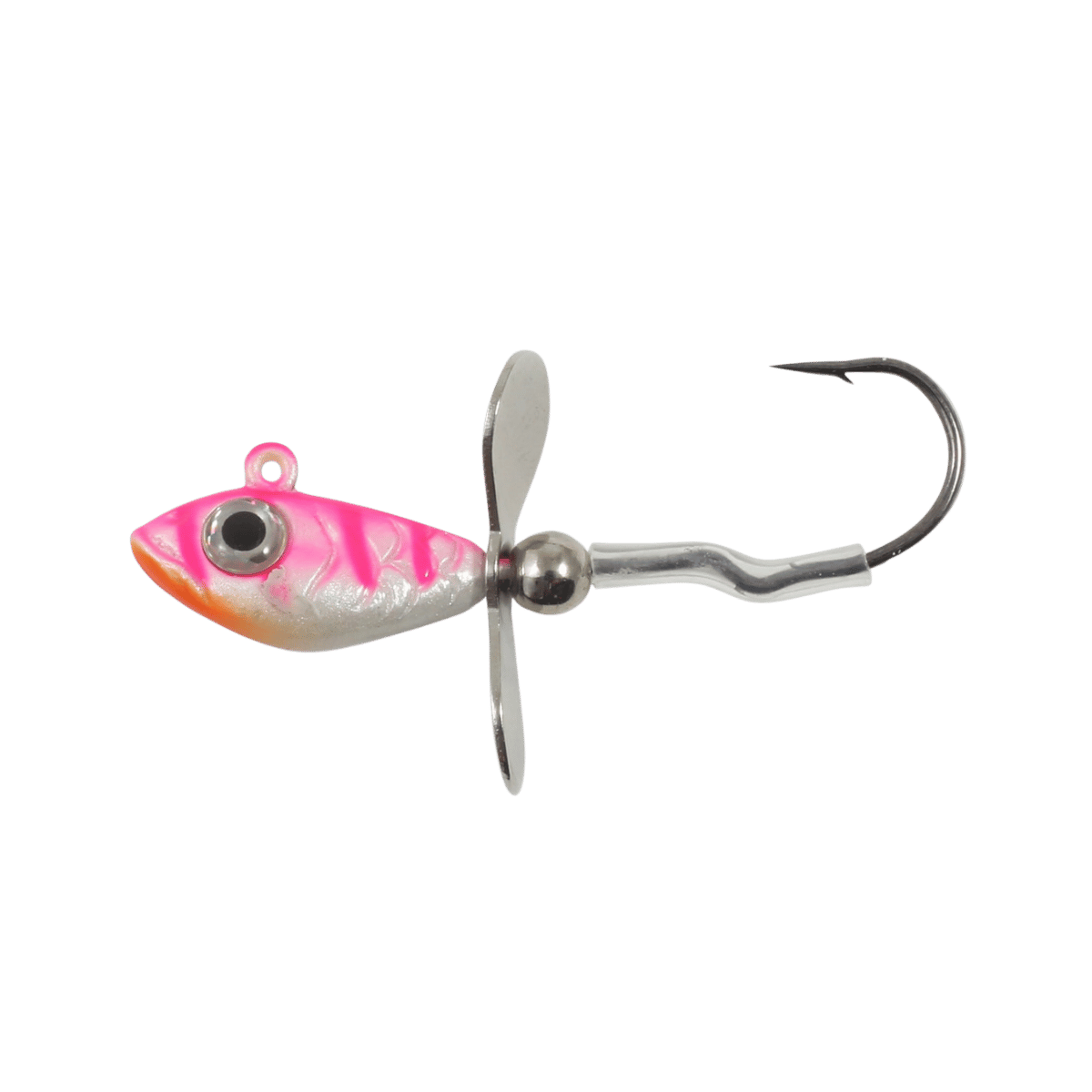 NORTHLAND UV WHISTLER JIG 2CD 1/4OZ UV PINK TIGER