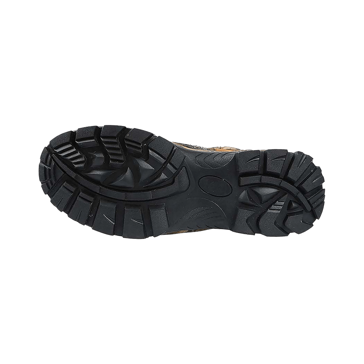 NORTHSIDE MEN'S CROSSITE 9 200GR WATERPROOF BOOTS - TAN CAMO - BOTTOM SOLE VIEW