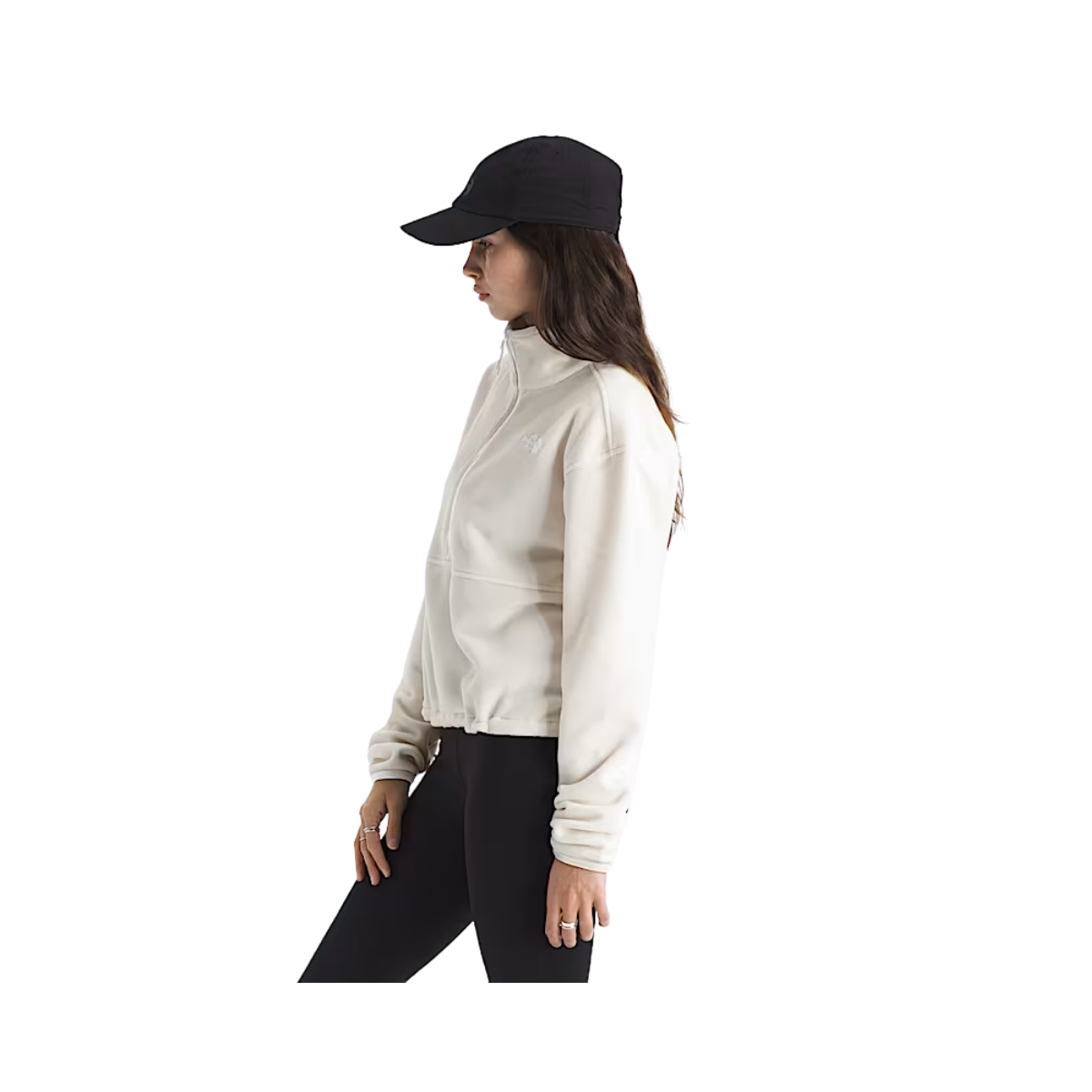 NORTH_FACE_WOMEN_GLACIER_FLEECE_1_2_ZIP_SHORT_LIGHTWEIGHT_JACKET_SIDE