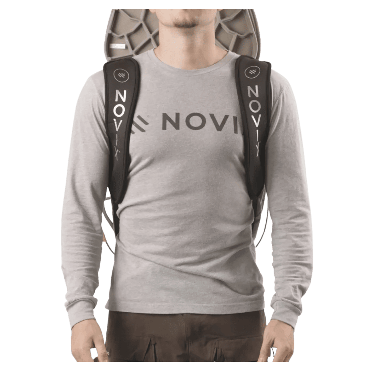 NOVIX PADDED BACKPACK STRAPS NEOPRENE SHELL - CLASSIC - FRONT VIEW WW