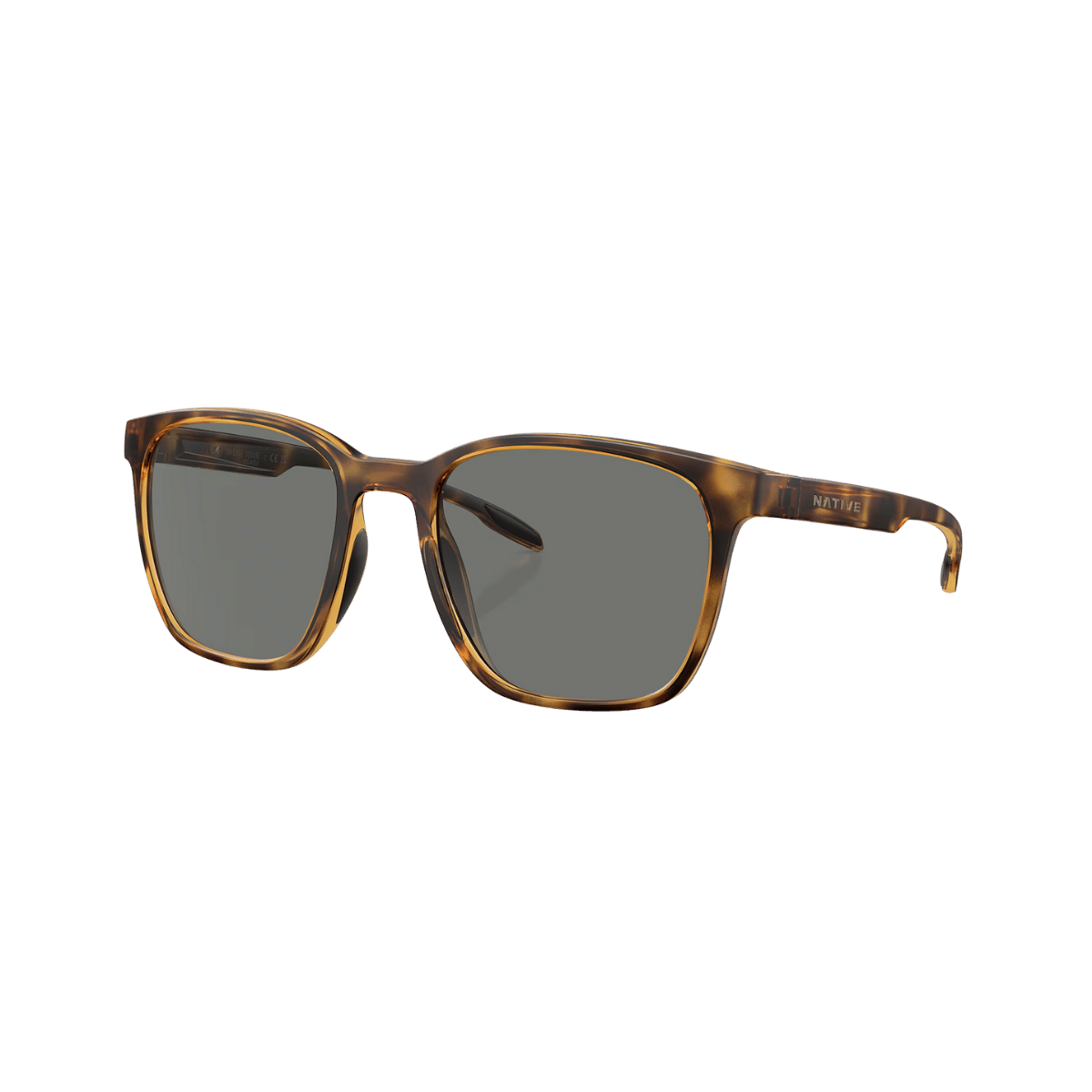 Native Eyewear Targhee Square Sunglasses – Polarized Adventure Lifestyle Shades - SMOKEY QUARTZ