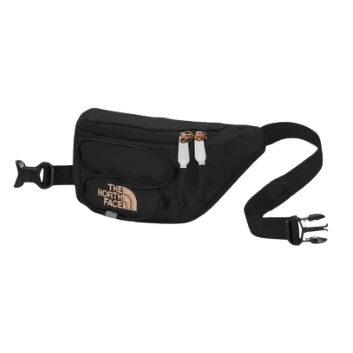 THE NORTH FACE JESTER LUMBAR BUM BAG - TNF BLACK HEATHER/CORAL
