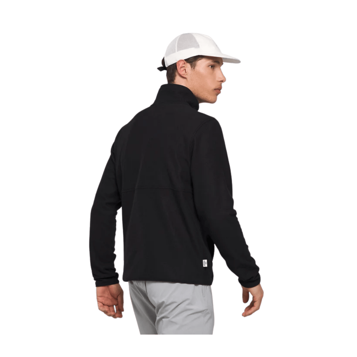 THE NORTH FACE MEN'S ALPINE POLARTEC 100 JACKET - TNF BLACK - BACK VIEW