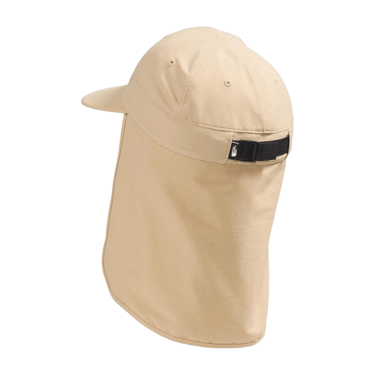 THE NORTH FACE CLASS V SUNSHIELD HAT ONE SIZE WITH NECK COVER - BACK VIEW - KHAKI STONE